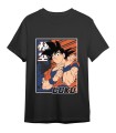 Camiseta Dragon Ball Goku Cuadro Negro Infantil