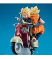 Dragonball Z 05 Desktop Real McCoy Diorama Super Saiyan Son Goku & Super Saiyan Son Gohan & Motorbike