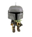 Adorno de Navidad Funko Star Wars Mandaloriano & Grogu Figura De Resina