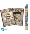 ONE PIECE Set 2 Pósters Chibi 52x38 Wanted Luffy & Zoro