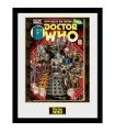 DOCTOR WHO Póster enmarcado "Vilains Comics"