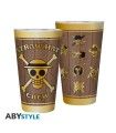 VASO GRANDE ONE PIECE  400ml Calaveras vidrio