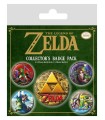 Legend of Zelda Pack 5 Chapas Classics