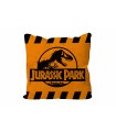 Cojin Cuadrado Caution Logo Naranja Jurassic Park Envasado Vacio