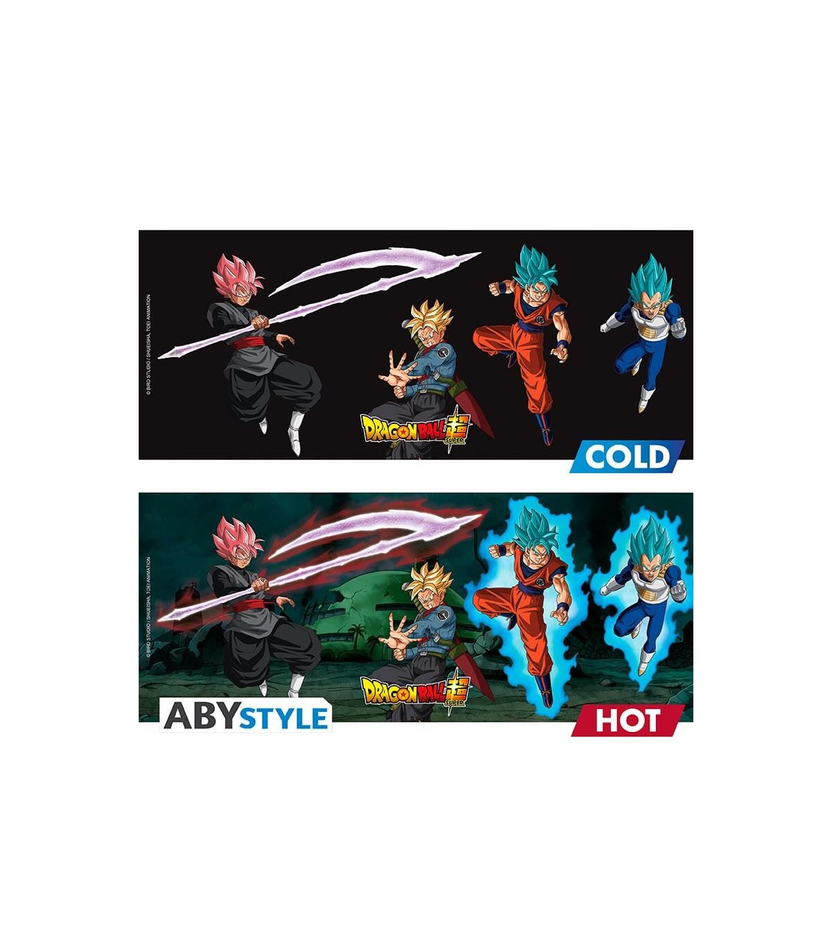 DRAGON BALL SUPER Taza Térmica 460 ml Saiyans vs Black