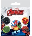 Marvel Avengers Assemble Pack 5 Chapas Classics