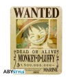 ONE PIECE Placa metálica Luffy Wanted New World