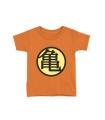 Camiseta Infanil Dragon Ball Kame Kanji Naranja